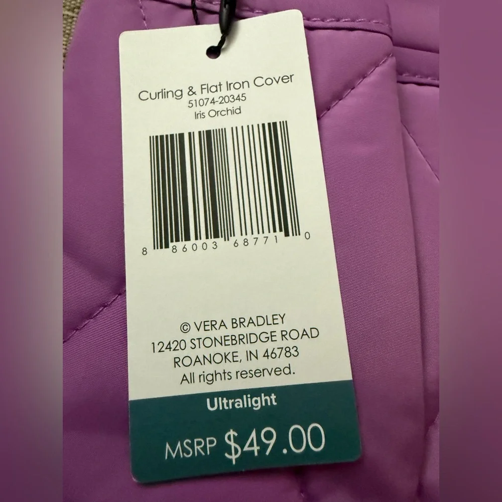 Vera Bradley Flat Iron/Curling Iron Cover in Orchid